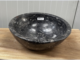 Ronde pompbak ammoniet fossiel AM13 (H15xØ40cm)