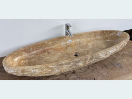 Trog waskom van marmer kleurig OK158 (116x39cm)