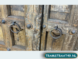 Oude deur / loftdeur teakhout N144-54