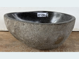 Lavabo toilet riviersteen KF270 (27x21cm)