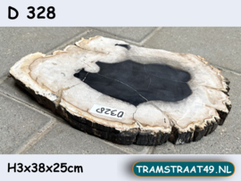 Versteendhout schijf D328 (38x25cm)