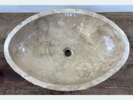 Brede waskom riviersteen IC15 (61x41cm)