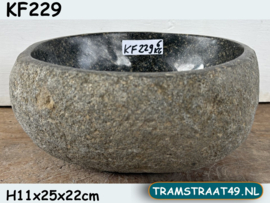 Riviersteen pompbak KF229 (25x22cm)