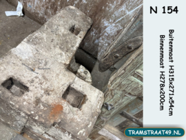 Grote oude poort teak hout N154