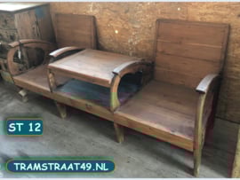 Loveseat met tafeltje Indonesia ST 12