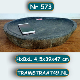 natuursteen vogelbak P573 (39x47cm)