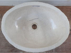 Lavabo wit/beige riviersteen VV453 (42x31cm)