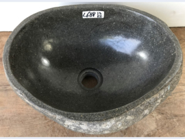 Riviersteen pompbak middel L688 (38x30cm)