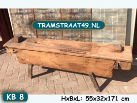 Houten bankje voor voeteneind bed KB8