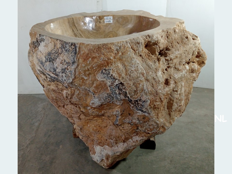 Staande wasbak onyx CW483 (H89cm)