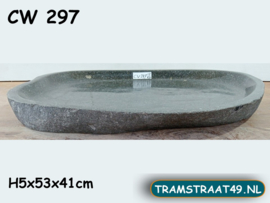 Tuin vogelbad riviersteen CW297 (53x41cm)