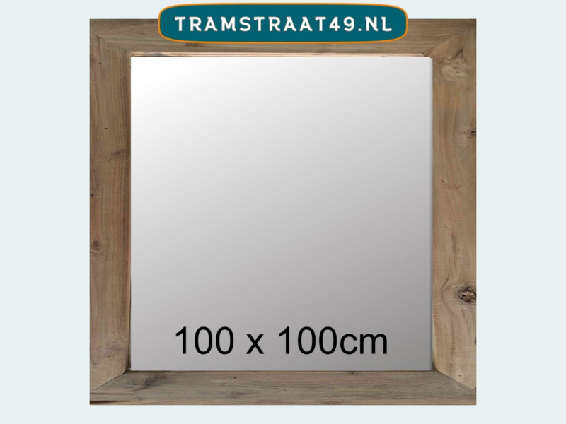 Ontwapening Verbinding versus Wandspiegels met houten lijsten, teakhout en drijfhout | Tramstraat 49 | 2