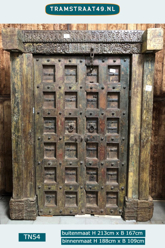 Spookachtig Verdeel Gewond raken Oude antieke deur van 120 jaar oud | Bouwmaterialen