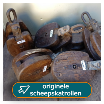 oude originele scheepskatrollen