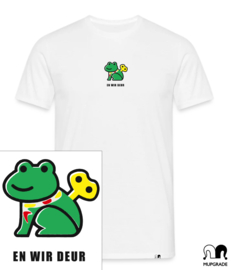 Shirt Oeteldonk 'wir deur'  wit