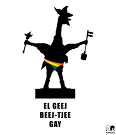 Shirt beetje gay wit