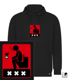 Hoodie schijt aan 010