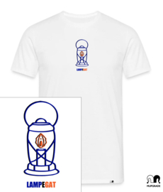 Shirt olielamp-gat wit