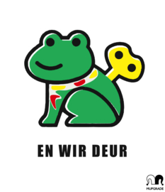 Shirt Oeteldonk 'wir deur'  wit