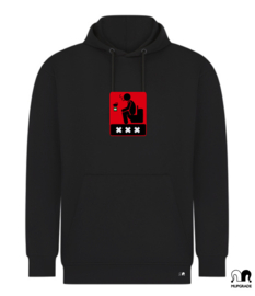 Hoodie schijt aan 010