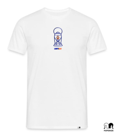 Shirt olielamp-gat wit