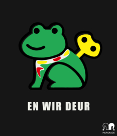 Shirt Oeteldonk 'wir deur'  zwart