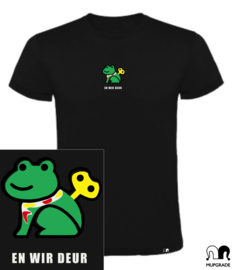Shirt Oeteldonk 'wir deur'  zwart