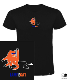Shirt Lampegat-kat zwart