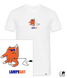Shirt Lampegat-kat wit