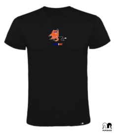 Shirt Lampegat-kat zwart