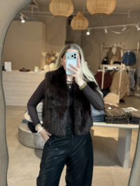 BODYWARMER TEDDY | CHOCO