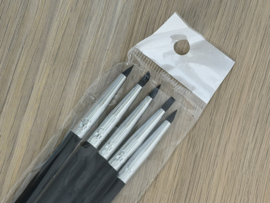 Rubberen tools fijne punt (5 stuks)