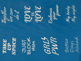 Silkscreen patroon 22 quotes