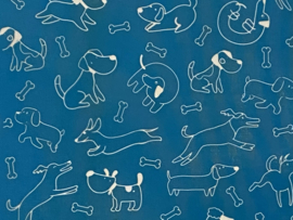 Silkscreen patroon 27 honden