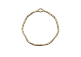 Hanger rond 43mm goud - 1 stuk