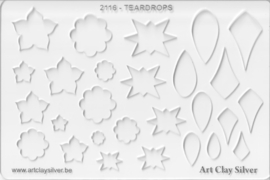 Sjabloon Teardrops (2116)