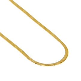 RVS snake - goud - 46cm (*)