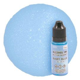 Alcohol Ink Glitter Accents Baby Blue 12ml