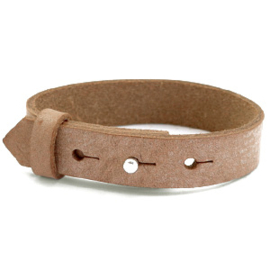 Lederen armband Nut Brown
