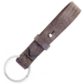 Lederen sleutelhanger Graphite Brown