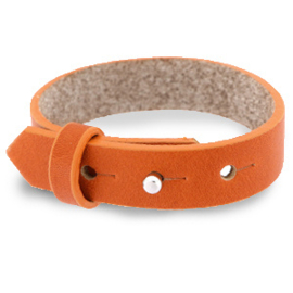Lederen armband Burnt Orange