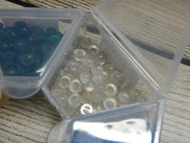 Cabochon rond 4mm agaat transparant (1 stuk)