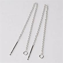 Oorhaakje (model 6) met ketting - 2 stuks