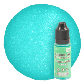 Alcohol Ink Glitter Accents Turquoise 12ml