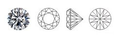 Zirconia rond clear - diverse maten