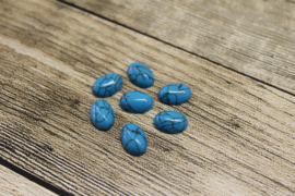 Cabochon ovaal 10x14mm turquoise (1 stuk)