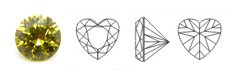 Zirconia hart goud - diverse maten