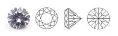 Zirconia rond lila - diverse maten