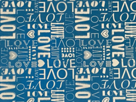 Silkscreen patroon 19 love