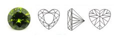 Zirconia hart olijfgroen - diverse maten
